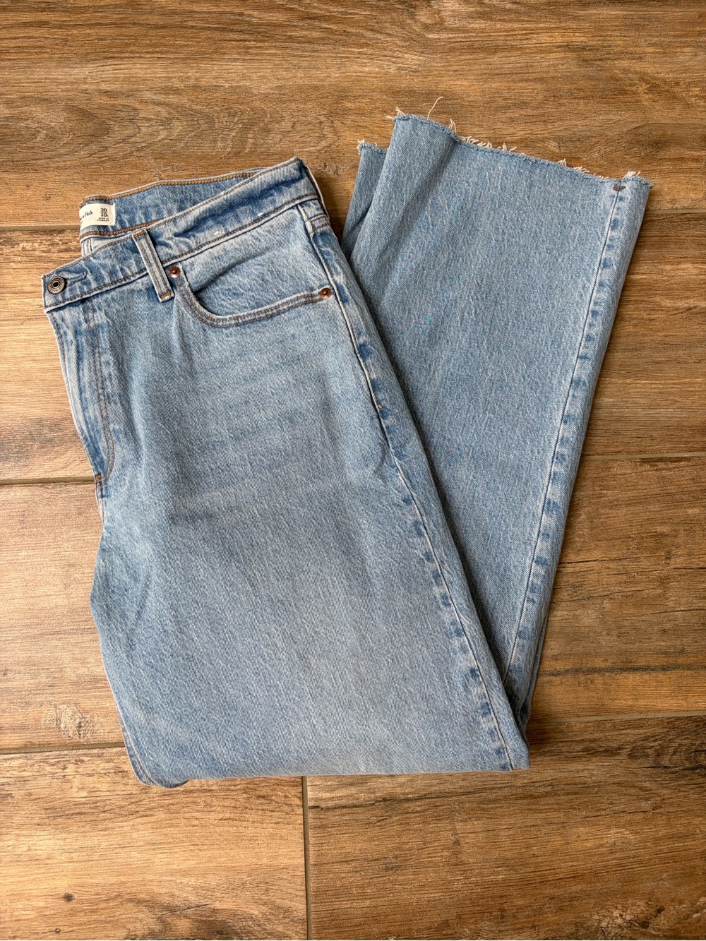 Abercrombie & Fitch Light Blue Straight Leg Jeans